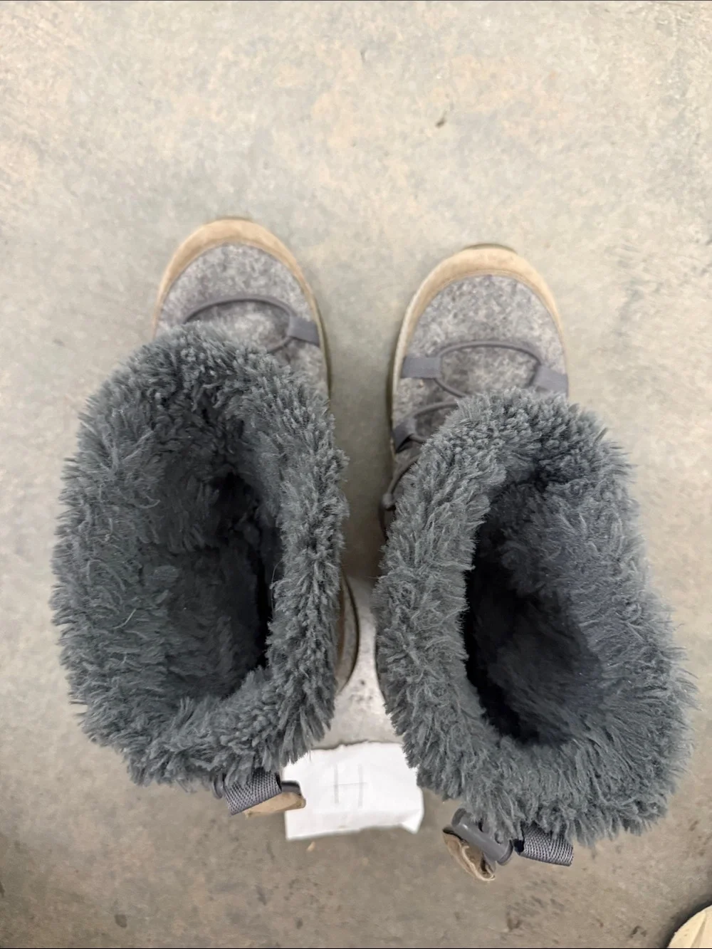 Sperry Women's Grey Faux Fur Cuff Winter Boots